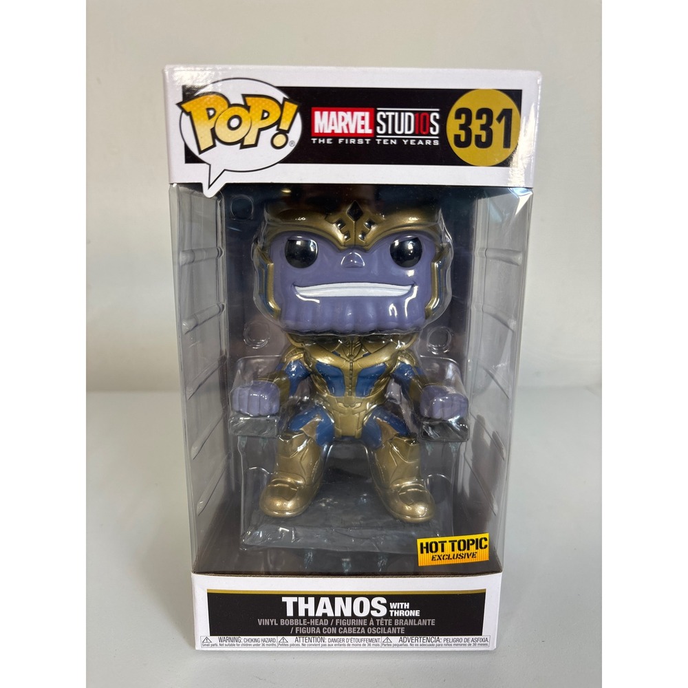 Funko Pop Marvel Studios 10 Thanos with Throne 331 Hot Topic Exclusive Figure